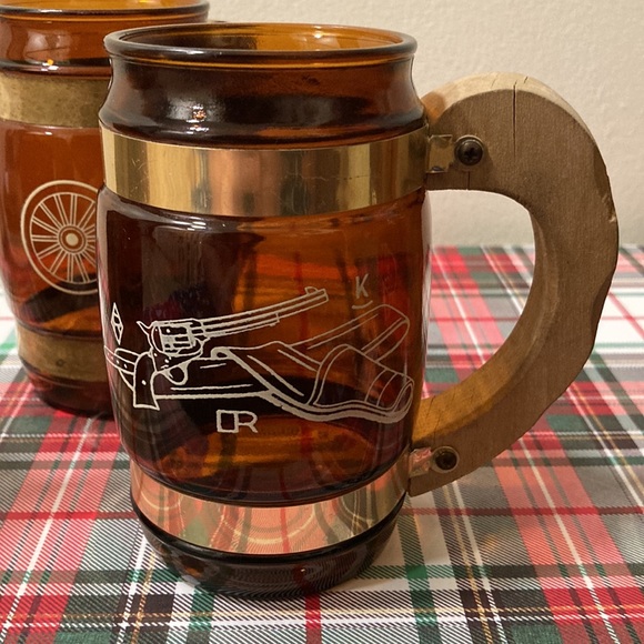 Vintage western Siesta Ware Amber glasses set of 4 - Picture 12 of 12